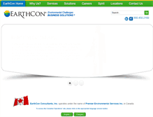 Tablet Screenshot of earthcon.com